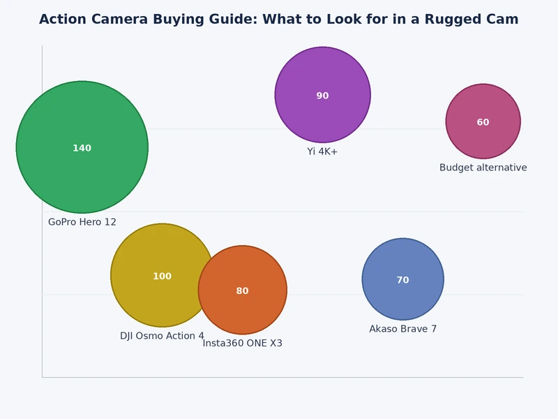 Action camera buying guide — comparison chart of key specs across price tiers