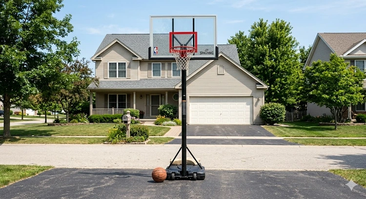 how to choose a basketball hoop for your driveway — portable, in-ground, and wall-mount systems compared