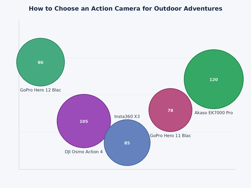 action camera specification comparison chart showing resolution, stabilization tier, and waterproof depth by price bracket