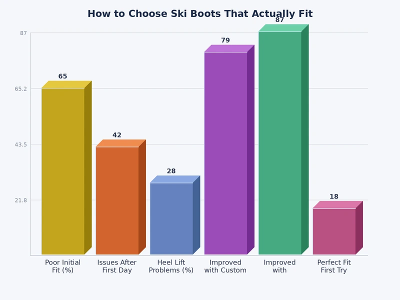 Ski boot flex rating chart comparing stiffness levels for beginner, intermediate, and expert skiers