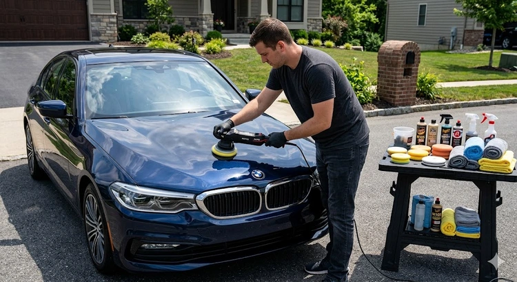 How to detail your car at home using a two-bucket wash method with professional microfiber towels and grit guards