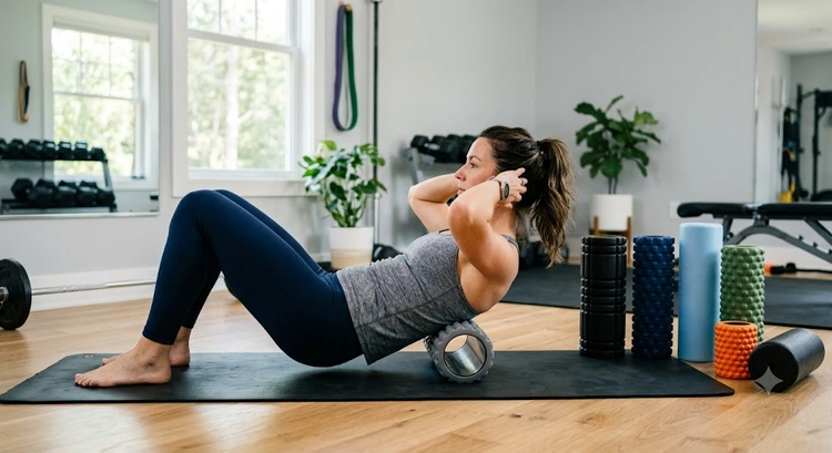 foam roller buying guide showing round and vibrating foam rollers with varying densities