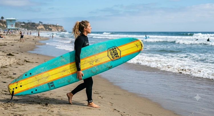 how to choose a surfboard for beginners — longboard, funboard, and shortboard outlines compared side by side