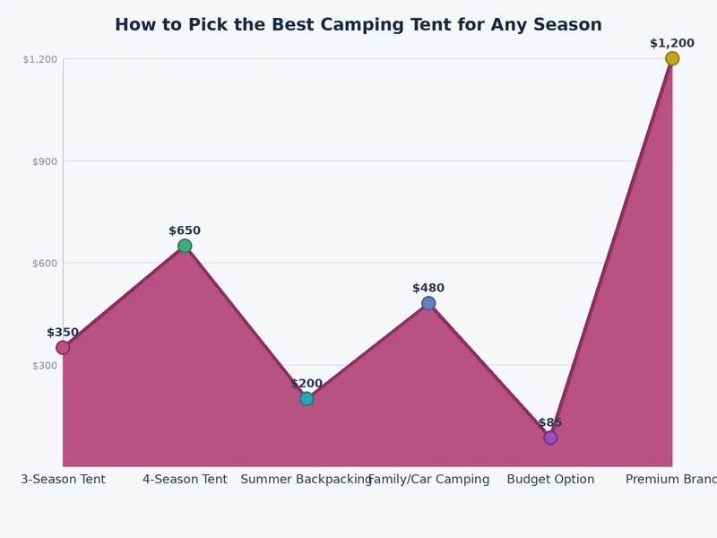chart comparing seasonal tent ratings versus weather protection and packed weight across tent categories