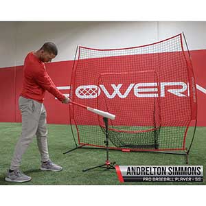 PowerNet Baseball Softball Practice Net 7 X 7 With Travel Tee