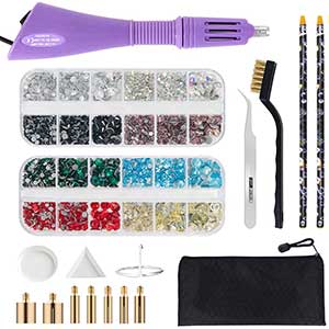 Hotfix Applicator - Bedazzler - Tweezers & Cleaning Kit