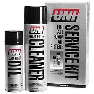 Uni Foam Dirt Bike Cleaner, Filter Oil & Filter Cleaner (Combo Kit)