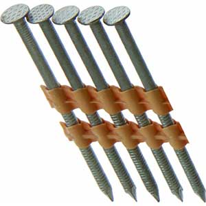 Grip-Rite 3inch Round Head Framing Nails- 21° Strip (Galvanized)