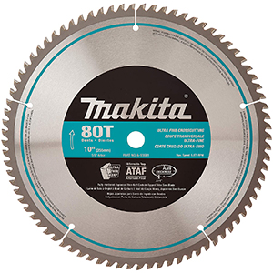 MAKITA 10 Inch Table Saw Blade | 80 Teeth | Micro-Polished Blade