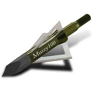 Muzzy Hunting Broadhead For Black Bear- 100/125 Grain| 3 Blades (6pcs