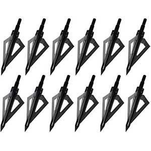 Sinbadteck 100 Grain Broadhead For Black Bear | 3 Blades | 12pcs
