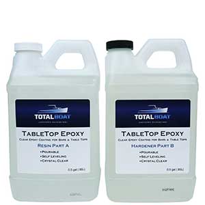 TotalBoat Epoxy For Countertops | Wood & Concrete | 1 Gallon Kit