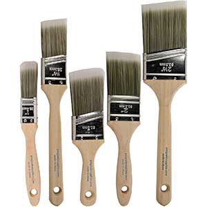 ProGrade Brush For Polyurethane | Wood Handle| Reusable| 5pcs