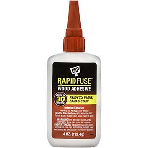 DAP Rapid Fuse Glue For Cutting Boards | Fast-Dry | 4oz