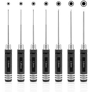 FPVERA RC Hex Driver Set | Adjustable Length | 7 Pieces