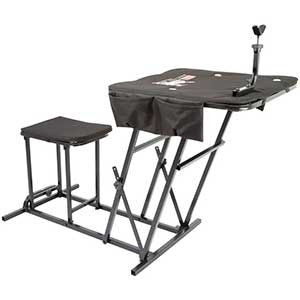 Kill Shot Shooting Bench | Seat & Adjustable Table | Gun Rest