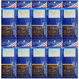 Shaddock Fishing Sabiki Rig | Real Fish Skin/Feather | Size 2-6