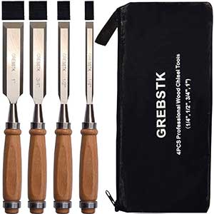 GREBSTK Pro Bench Chisels Set | Multipurpose | 4pcs
