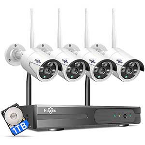 Hiseeu Long Range Wireless Security Camera System | IP Camera