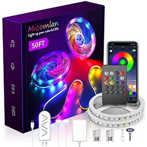 MICOMLAN LED Strip Lights | 50 Ft/15M