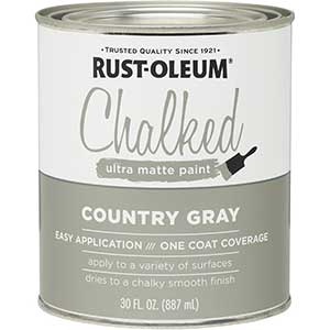 RUST-OLEUM Satinwood Paint | Country Gray | Ultra Matte | 30oz