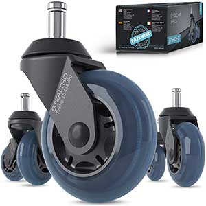 STEALTHO Office Chair Wheels For Carpet | Efficient
