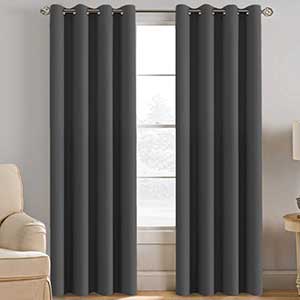 H.Versailtex Thermal Curtains For Patio Door | Copper Grommets