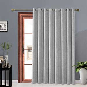 Melodieux Thermal Curtains For Patio Door | Metal Grommets