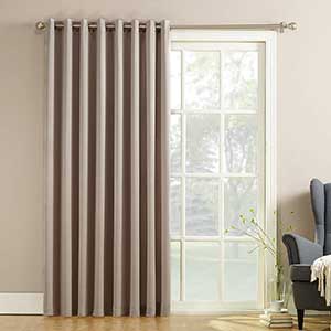 Sun Zero Barrow Thermal Curtains For Patio Door | Pull Wand